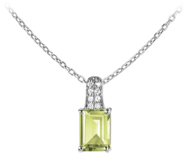 Jacques Lemans - Damen Kette Sterlingsilber mit Peridot - SE-C114B